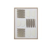 Créateur d'intérieur - Toile Déco 3D "Nourane" 45x60cm Blanc