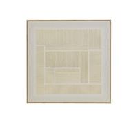 Toile imprimée encadrée Idrissa beige 58x58cm - Atmosphera createur d'interieur