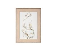 Créateur d'intérieur - Toile Murale Imprimée "Nu" 52x72cm Gris