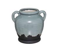 Atmosphera Créateur d'intérieur - Vase Anse Design Garden 20cm Vert Céladon Vert