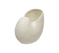 Créateur d'intérieur - Vase Coquillage en Dolomite "Océania" 22cm Blanc