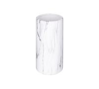 Atmosphera Créateur d'intérieur - Vase Cylindrique Effet Marbre "Sao" 20cm Blanc Blanc G