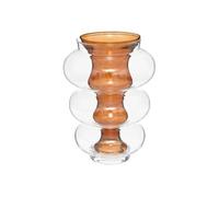 Atmosphera Créateur d'intérieur - Vase Double en Verre "Matali" 36cm Ambre G