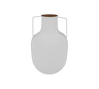 Atmosphera Créateur d'intérieur - Vase en Métal "Le Collectionneur" 30cm Blanc Blanc G