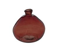 Vase Ballon en Verre Recyclé "Uly" 33cm Ambre