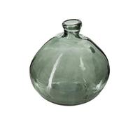 Créateur d'intérieur - Vase Rond en Verre Recyclé "Ballon" 33cm Kaki