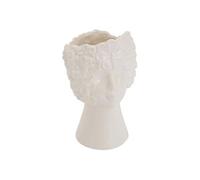 Vase Visage Fleur de rose H21cm blanc - Atmosphera Créateur d'intérieur