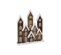 Créateur d'intérieur - Village Lumineux décoratif "Neige" 40cm Marron