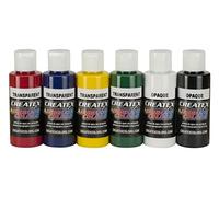 Createx Colors 5801-00 Ensemble de peinture pour aérographe Multicolore 56,7 g