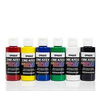 Createx Lot de 6 peintures aérographe opaques 60 ml