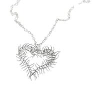 Créatif d ' oreille/Collier Centipedes Bijoux en forme de coeur pour événements spéciaux Accessoires de mode et porteurs sensibles Peau sensible Bijoux gothiques Centipedes Heart Earhook