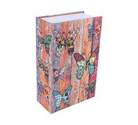 Créatif Dictionnaire Livre Coffre-fort, Coffre-fort de Rangement Secret Caché en Forme de Livre avec Serrure à Combinaison, Cachette Secrète Boîte pour l'argent, Bijoux,Passeport (Papillon)