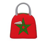 Créatif Unisexe Morocco Drapeau Grande Sac Isotherme Repas Tote Boîte À Déjeuner Portable Thermos Conteneur École Voyage Pique-Nique