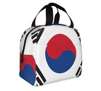 Créatif Unisexe South Korea Drapeau Sac Isotherme Repas Tote Boîte À Déjeuner Portable Conteneur École Voyage Pique-Nique