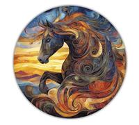 CREATIFWOOD Puzzle en Bois Original 250 pièces - Taille 28×28 cm - Pièces Uniques - Activité relaxante et éducative - Cadeau Parfait pour Adultes et Ados (Dragon Celeste)