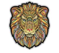 CREATIFWOOD Puzzle en Bois Lion Majestueux 150 pièces - Taille 20×24 cm - Pièces Uniques - Activité relaxante et éducative - Cadeau Parfait pour Adultes et Ados