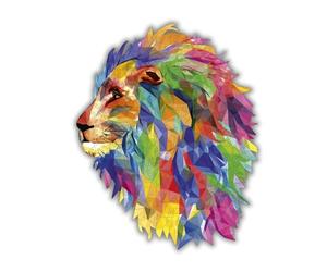 CREATIFWOOD Puzzle en Bois Lion Mozaïk Original 200 pièces - Taille 28×35 cm - Pièces Uniques - Activité relaxante et éducative - Cadeau Parfait pour Adultes et Ados
