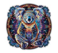 CREATIFWOOD Puzzle en Bois Original 250 pièces - Taille 28×28 cm - Pièces Uniques - Activité relaxante et éducative - Cadeau Parfait pour Adultes et Ados (Dragon Celeste)