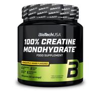 BioTechUSA 100% Creatine Monohydrate | Créatine de qualité pharmaceutique | Micronisée | Végétalienne | Sans gluten, 300 g, Ananas-mangue