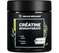 Créatine Creapure poudre 500g 147 portions 100% pure micronisée mesh 200 goût neutre vegan sans additifs