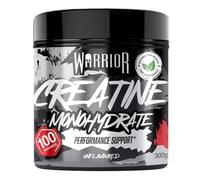 Créatine en poudre monohydrate Warrior 300 g - Nutrition micronisée - Améliore la performance physique et la récupération - Portion de 5 g (non aromatisée)