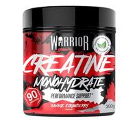 Créatine en poudre monohydrate Warrior 300 g - Nutrition micronisée - Améliore la performance physique et la récupération - Portion de 5 g (Fraise sauvage)