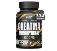 Creatine Monohydrate 120 Comprimés 3000mg. Augmente Performance Physique & Force Musculaire. Créatine Monohydrate pour la masse musculaire et l'énergie. Creatine Micronisé 100% Pure et Vegan.