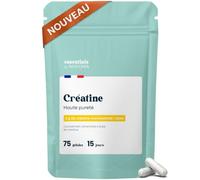 Creatine Monohydrate 3000 mg, 75 Gélules Végétales - 15 Jours
