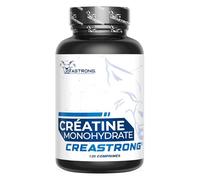 Créatine Monohydrate 3000mg CreaStrong, 120 Comprimés de Créatine Premium Haute Dosage pour Pre Workout Post Workout, Résistance et Force Musculaire, Créatine Certifiée Sans Gluten et OGM