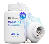 Créatine monohydrate 400 comprimés 3000mg force masse musculaire endurance énergie récupération vegan