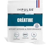 Créatine monohydrate Creapure 3g ultra pure 102g fabriquée en force endurance récupération performance