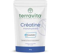 Créatine Monohydrate Micronisée Creavitalis® en Poudre | 45 Jours de Cure | Energie, Force et Mémoire | Préservation de la Masse Musculaire | Pour Homme et Femme | 100% Pure Sans Additifs | Terravita