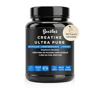 Créatine Monohydrate Poudre (500g) - Créatine Ultra Pure & Micronisée - 99,9% pueté -Haute Solubilité - Force Explosive, Prise de Masse & Récupération Musculaire - 100% Vegan, Boosties