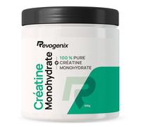 Créatine Monohydrate Pure | 83 Portions | Prise de Masse, Force, Explosivité, Résistance Musculaire et Récupération | Pre Workout Musculation | 100% Vegan | 250g | Revogenix