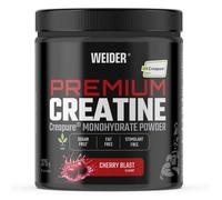 Weider Premium Creatine (375g) Goût Cerise, Créatine Monohydrate 100% Creapure, Sans Sucre, Vegan, Aide à Augmenter la Performance Physique (75 portions)