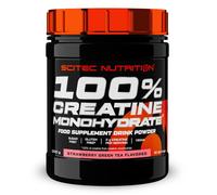 Scitec Nutrition 100% Creatine Monohydrate - Vegan - 3g par portion - Boost de performance pour les exercices de haute intensité - 300 g, Fraise-Thé vert