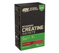 Créatines - Optimum Nutrition - Micronised Creatine Sachet (10x45g) - Saveur Fruit Punch
