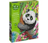 Sentosphère – Jeu créatif Canevas à diamanter Panda – Mini strass – Dès 8 ans
