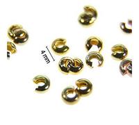 CREATION ACCESSOIRES - Perles à écraser diamètre 4mm - 100 pièces, Métal