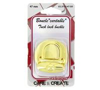 Boucle métal dorée - 47 mm - idéal pour sac, cartable, bagage