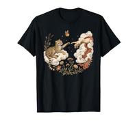 Création De Chat Tilcayo Main Nuages Fleurs Sauvages Meme T-Shirt