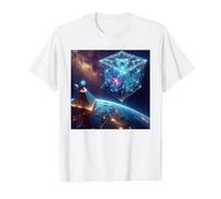 Création de géométrie sacrée du Cube de métatron T-Shirt Graphique avec Valeur, Homme, Blanc, L