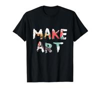 Création de l'art du Maquillage. T-Shirt Graphique avec Valeur, Homme, Noir, S