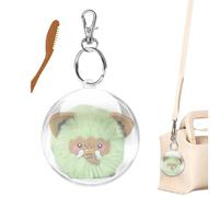 Création de porte-clés en peluche : kit de création de porte-clés en peluche, porte-clés avec figures | Porte-clés esthétique en forme de personnage de dessin animé mignon,