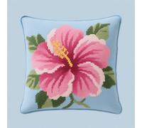 Création De Tapis Et Canvas Taie D'Oreiller Kits De belles fleurs Crochet Kit Point Noué Coussin Kit De Verrouillage Tapis Point Noué 43×43Cm