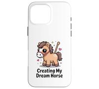 Création du Cheval de Mes rêves Kawaii Pastel Pony Coque pour iPhone 16 Pro Max
