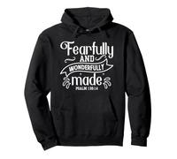 Création Inspirante : Écrit de Psaume 139:14 Sweat à Capuche