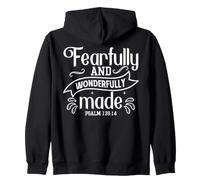 Création Inspirante : Écrit de Psaume 139:14 Sweat à Capuche