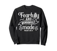 Création Inspirante : Écrit de Psaume 139:14 Sweatshirt