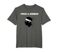 création original tête de maure corse force et honneur T-Shirt